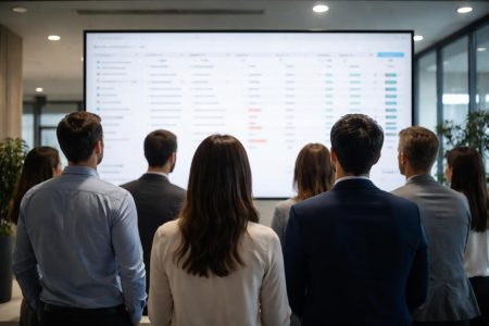 personnes-ecran-geant-bureau-moderne