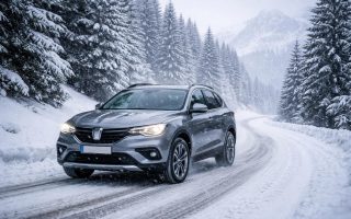 voiture-moderne-route-neige-montagne