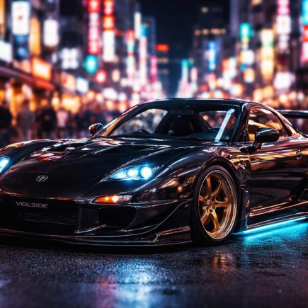 voiture-sport-rx7-veilside-tokyo-nuit
