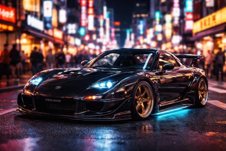 voiture-sport-rx7-veilside-tokyo-nuit