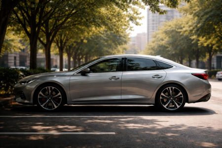 voiture-moderne-arbres-parking-urbain