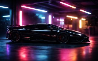 lamborghini-profil-garage-neons-reflets