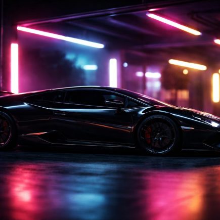 lamborghini-profil-garage-neons-reflets