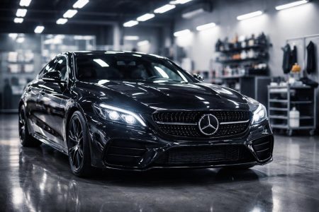 voiture-elegante-reflets-atelier-moderne