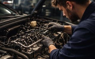 mecanicien-ajustant-moteur-atelier-flou